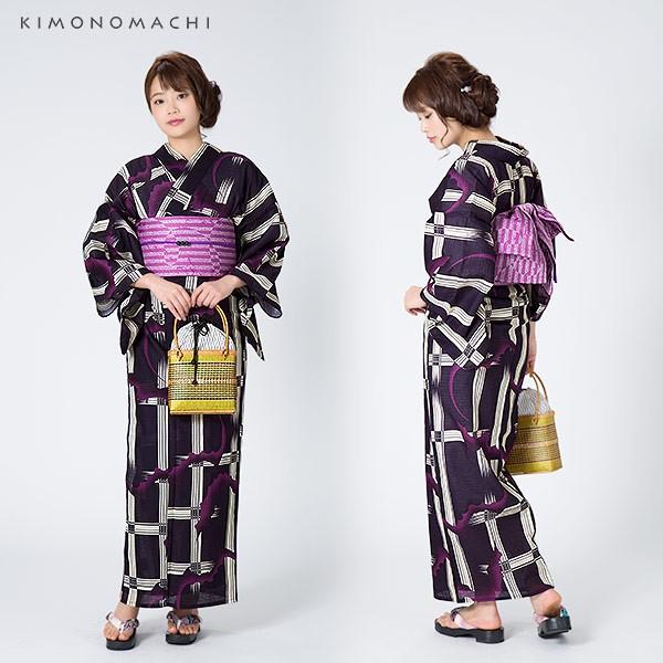 KIMONOMACHI （Prices down2）浴衣 レディース セット 「紫色