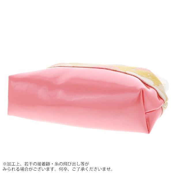 七五三 女の子 草履バッグセット「白×ピンク色 桜と松葉」女の子の着物