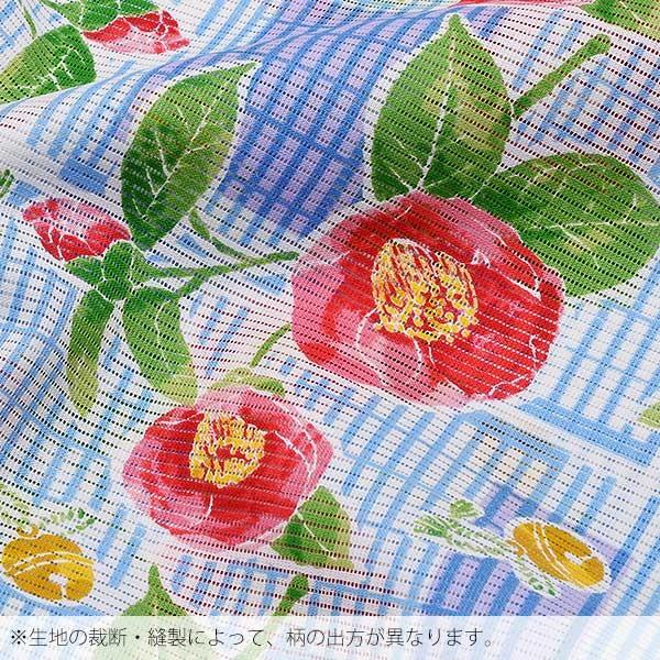 Prices down2）みすゞうた 浴衣単品「赤色 椿と鈴」大人 ブランド浴衣