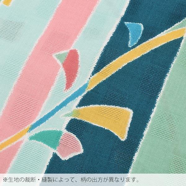 和つう 浴衣単品「ブルー、グリーン 縞」ブランド浴衣単品 レディース 浴衣単品 変わり織り浴衣ss2512ykl25 Prices down2）和つう 浴衣単品「ブルー グリーン 縞」大人 ブランド