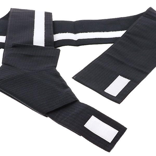 ワンタッチ 角帯「黒色 縞」 作り帯 付け帯 浴衣帯ss2206men10 ワンタッチ 角帯「黒色 縞」 作り帯 付け帯 浴衣帯ss2206men10