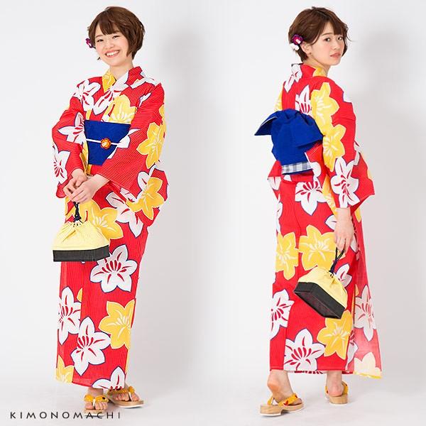 ゆかたん様赤一枚 KIMONOMACHI （Prices down2）浴衣 レディース セット 「赤色