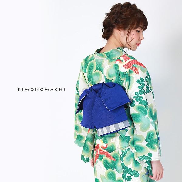 KIMONOMACHI 浴衣 レディース セット 「生成り 蔦と鳥」浴衣