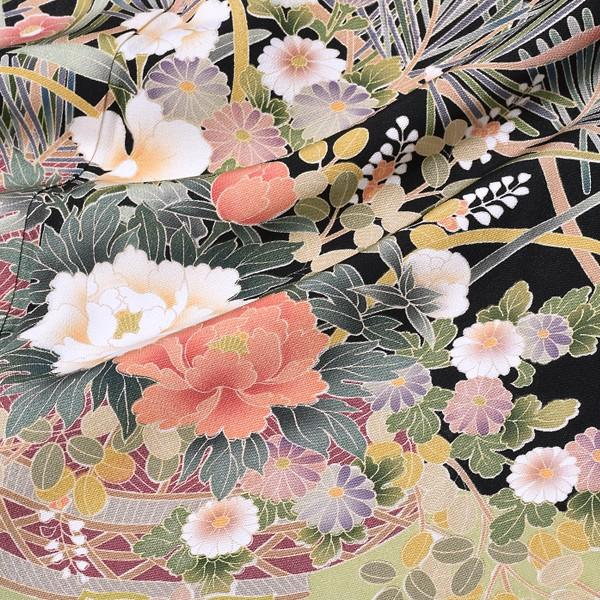 留袖 袷 黒留袖 お仕立て上がり 単品「花籠」 紋入れ代込み 正絹 留袖 袷 黒留袖 お仕立て上がり 単品「花籠」 紋入れ代込み 正絹