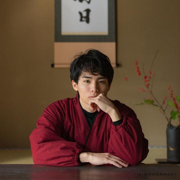 あたたか冬用作務衣 「赤」 父の日 母の日 敬老の日 S/M/L/LL サイズ 冬用 春先にも 作務衣 SAMUE さむえ セットアップ 上下セット 暖かい フリース 和服 和装 作業着 部屋着 ルームウェア 普段着 カジュアル 【ラッピング無料】【送料無料】 【メール便不可】