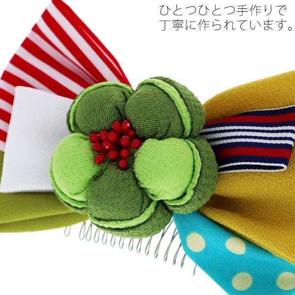 成人式 髪飾り リボン 髪飾り グリーン お花とリボン リボンコーム リボン髪飾り お花髪飾り 成人式の袴に To 3187 京都きもの町 通販 Yahoo ショッピング