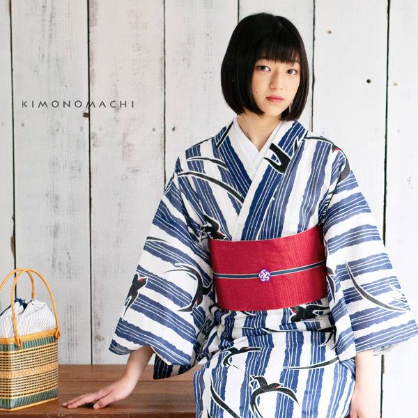 KIMONOMACHI 浴衣 帯 簡単 作り帯 半幅帯 角出し風タイプ 結び帯