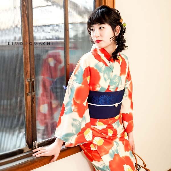 KIMONOMACHI （Prices down2）浴衣 レディース 単品 「クリーム