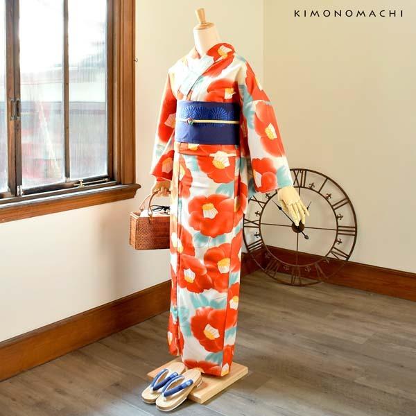 浴衣　夏　単着物　紺色　吸湿速乾　　クール素材　浴衣単品　0715⑥ 浴衣 レディース セット 高級変わり織 浴衣2点セット 紺ぼかし縞