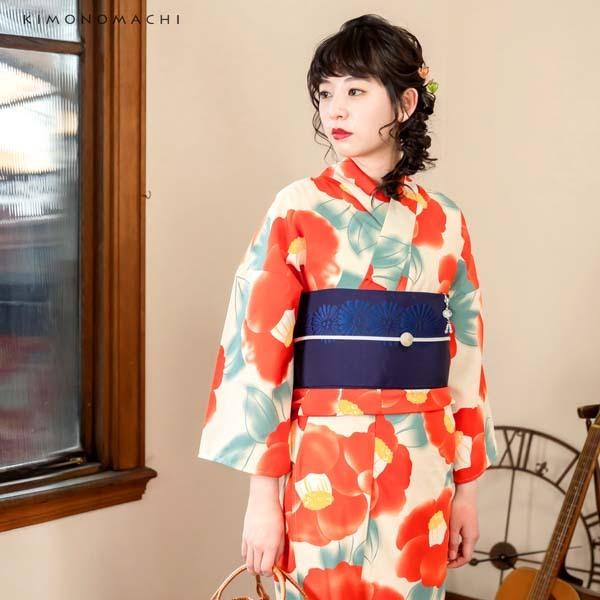 KIMONOMACHI （Prices down2）浴衣 レディース 単品 「クリーム