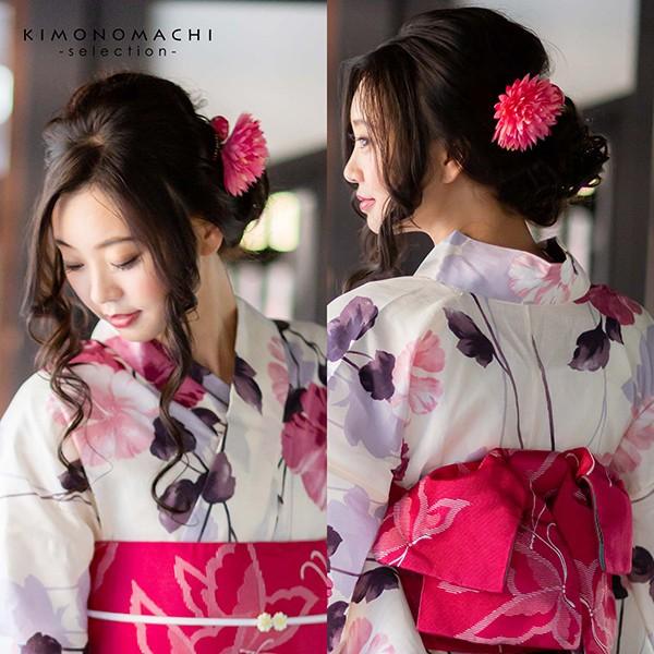 浴衣に 振袖に！華やかなお花のコームとUピンのポイント髪飾りセット