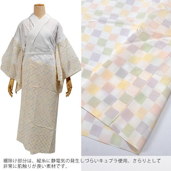き楽っく うそつき襦袢 ファスナー式 半衿 襦袢