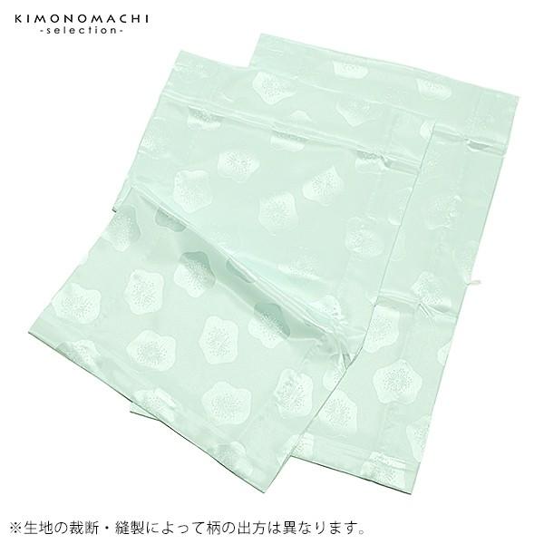 衿秀 き楽っく きらっく 専用 替え袖  「薄青地に梅」長襦袢用替え袖 洗える替え袖 ※襦袢 衿 別売※ カジュアル 普段使い 洒落用 おしゃれ　ブランド：襟の衿秀【メール便対応可】