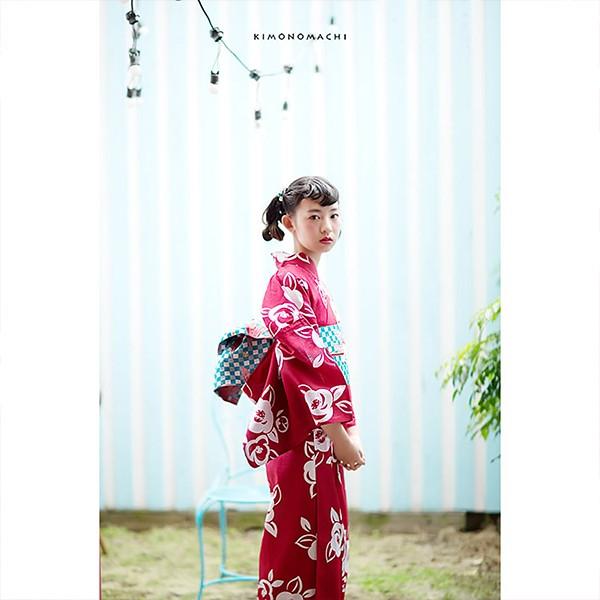 Prices down2）浴衣 レディース 女性浴衣単品「赤地 薔薇」 浴衣