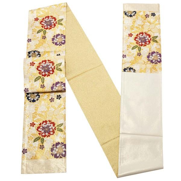 Prices down2)振袖 帯 「白地 桜花」 日本製 西陣織 証紙番号 Prices down2)振袖 帯 「白地 桜花」 日本製 西陣織 証紙番号