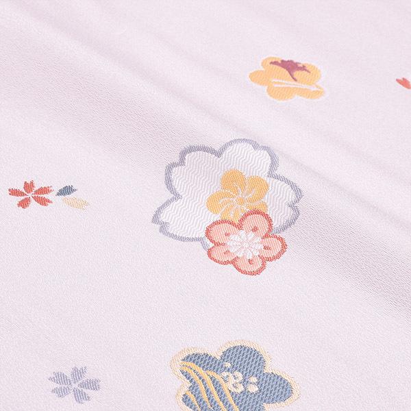 名古屋帯 正絹 新品 未仕立て「アイボリー 桜と梅」正絹帯 九寸帯 洒落