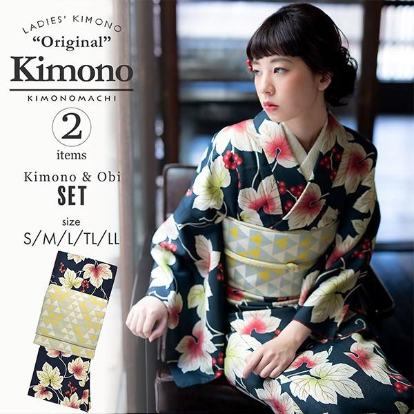KIMONOMACHI (Prices down)洗える着物 セット 袷 小紋 「着物 KIMONOMACHI (Prices down)洗える着物 セット 袷 小紋 「着物