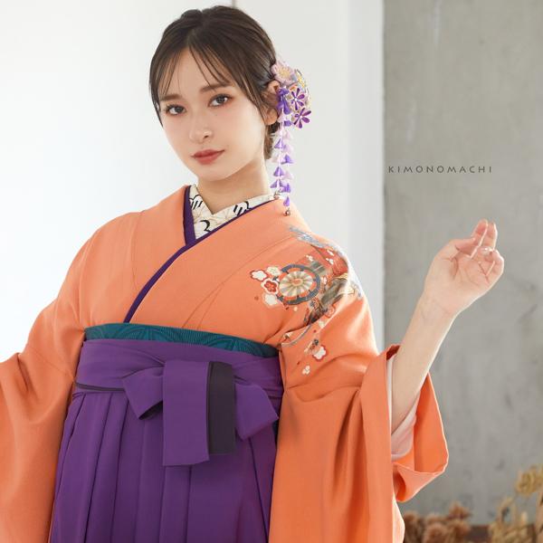 髪飾り つまみ細工 成人式 「つまみ細工かんざし パープル 桜と 髪飾り つまみ細工 成人式 「つまみ細工かんざし パープル 桜と
