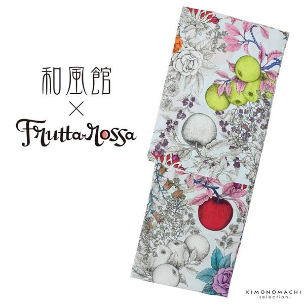 浴衣 レディース ブランド 単品 「和風館×Frutta Rossa 水色 フルーツ 