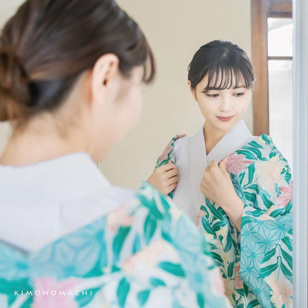 KIMONOMACHI 襦袢 夏用 二部式 洗える 夏 二部式襦袢 レディース KIMONOMACHI 襦袢 夏用 二部式 洗える 夏 二部式襦袢 レディース