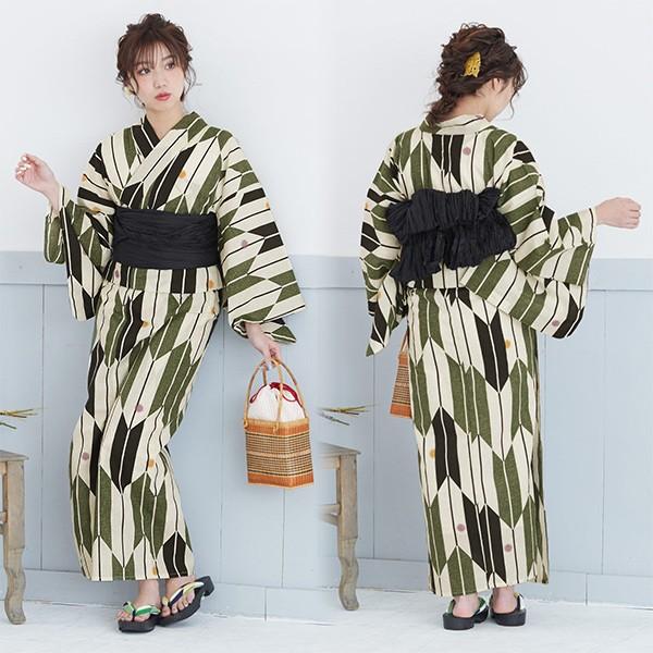 浴衣 レディース セット レトロ 3点セット (浴衣+帯+下駄 浴衣 レディース セット レトロ 3点セット (浴衣+帯+下駄