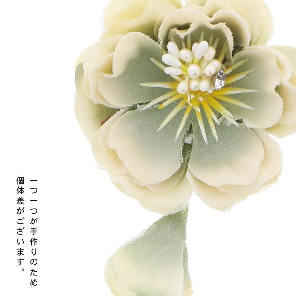 お花髪飾り 「ニュアンスカラーのお花と房飾りのクリップ 全5色」 ヘアアクセサリー 大人用・子供用 レディース 着物 和装 浴衣 七五三 女の子 髪飾り単品 【メール便不可】