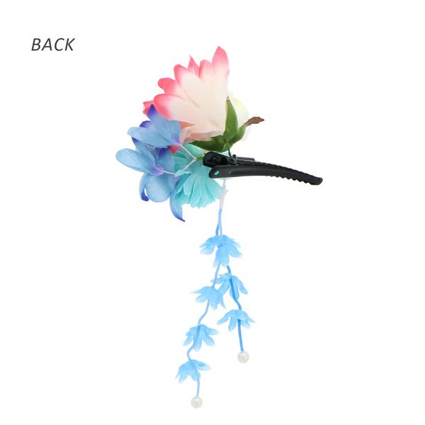 【訳アリ】【アウトレット品】 クリップ髪飾り 「プチブーケ、小花の房飾り」 ヘアアクセサリー 大人 子供 レディース 着物 和装 浴衣 カジュアル着物 七五三 女の子 ワンポイント 髪飾り単品【メール便不可】