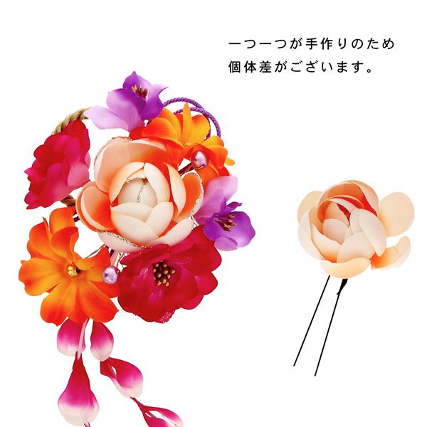 Prices down3）(訳アリ)(アウトレット品)コーム 髪飾り「フラワー