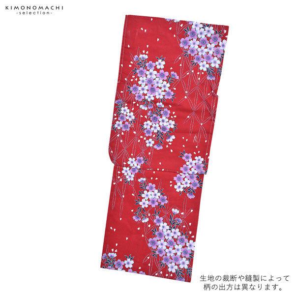 浴衣 ピンク 赤 Prices down2）浴衣 レディース 単品 「夏ごころ浴衣 赤 ピンク