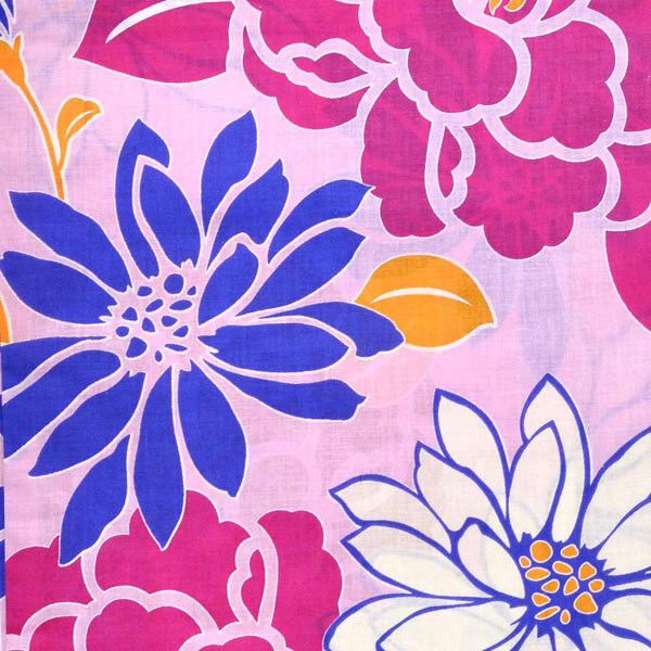 Prices down2）浴衣 レディース 単品 「ピンク地に牡丹 花