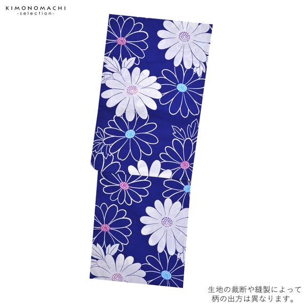 Prices down2）浴衣 レディース 単品 「青 白、青の花」 10代 20代 30
