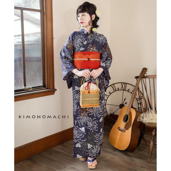 浴衣 レディース レトロ セット 3点セット 浴衣+帯+刺繍下駄 吸水速乾