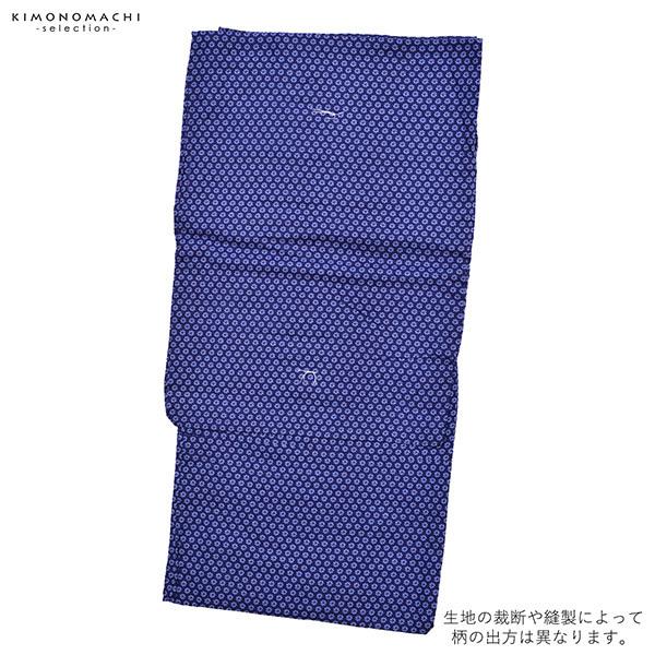 浴衣 メンズ 単品 「男浴衣 CANOA 紺色地に青のけまん文」 M L LL メンズ浴衣 男性浴衣 男性用浴衣 ゆかた yukata 【メール便不可】