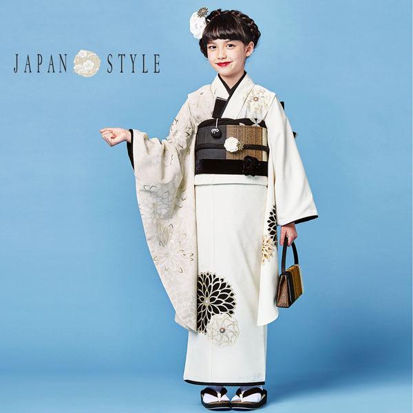 七五三 着物 7歳向け ブランド 草履バッグセット JAPAN STYLE ジャパン