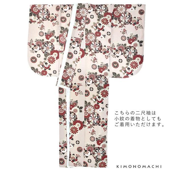 KIMONOMACHI 二尺袖着物 単品 「花紋散らし 灰梅」 KIMONOMACHI KIMONOMACHI 二尺袖着物 単品 「花紋散らし 灰梅」 KIMONOMACHI