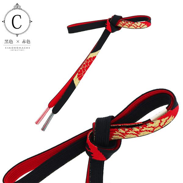 金を使った高級帯じめ美品 いいね無し即買いのみおまけ付き 袋帯 朱金銀黒色系 鳳凰亀甲模様