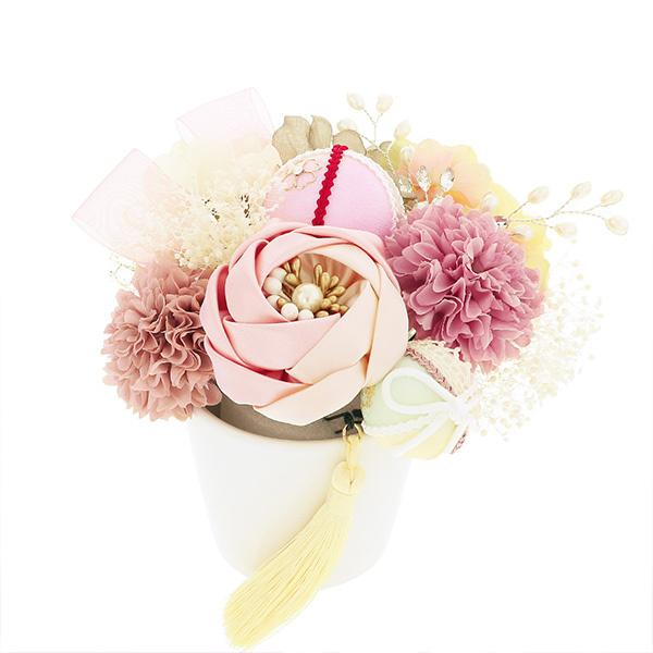 髪飾り 成人式 花髪飾り Uピン 15点セット フラワーポット 