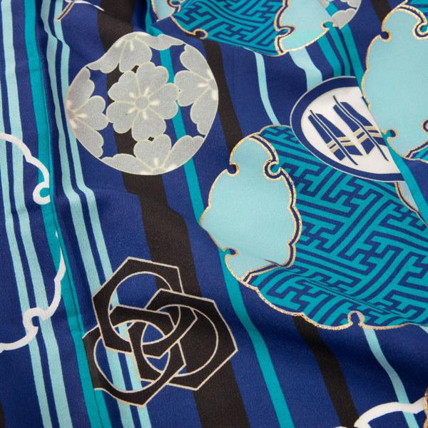 七五三 着物 3歳〜5歳 ブランド羽織袴セット 小町kids 「紺月輪