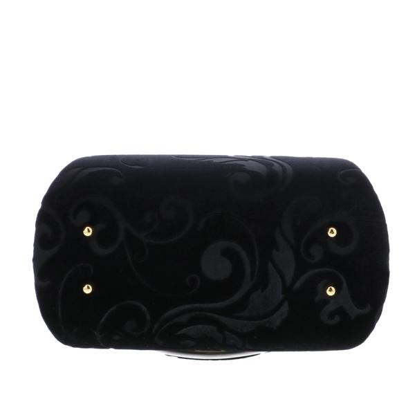 Prices down2）振袖草履バッグセット 「黒×ホワイト 唐草模様」 F