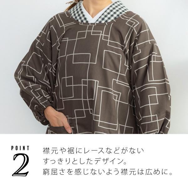 Potechino割烹着　モスグリーン Potechino割烹着モスグリーン