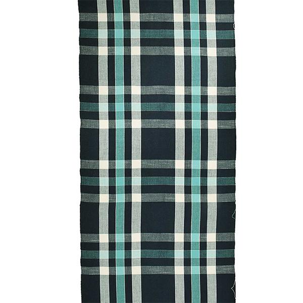 伊勢木綿　新品反物　未仕立て品 伊勢木綿 洗える着物 反物「格子黒×赤」未仕立て 木綿きもの