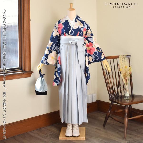 二尺袖 着物 レディース お仕立て上がり 洗える着物 ピンク・椿 二尺袖着物 単品 「ピンク地 椿」 お仕立て上がり レディース