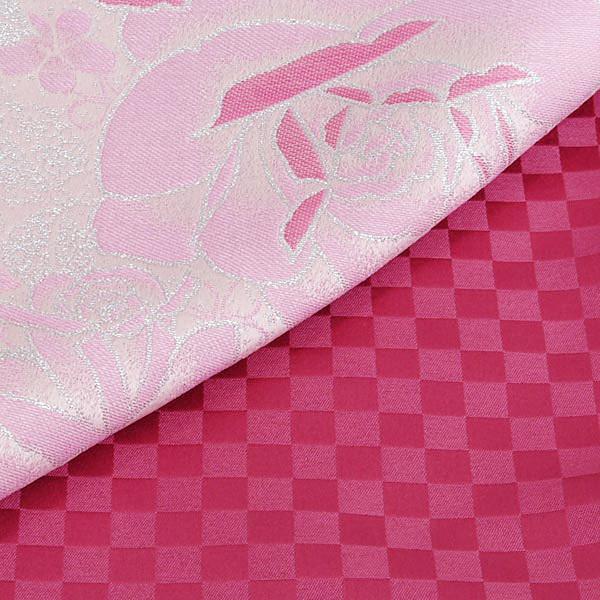 【中古品】振袖 帯 振袖用袋帯 「ピンク 薔薇」 仕立て上がり 振袖用 礼装用袋帯 ポリエステル 成人式 貸衣装処分 レンタル処分品【メール便不可】