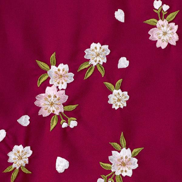 中古品)袴 単品 「ローズピンク×刺繍 L/2L」 卒業式 袴 レディース 行