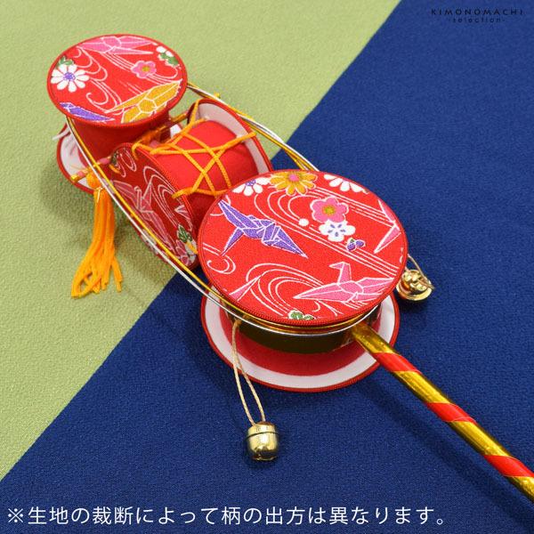 お宮参り用 フードセット 小物セット 女の子 前掛け（スタイ よだれかけ）、帽子（フード）、お守り袋、熨斗扇子（末広）、犬張り子、でんでん太鼓、誕生記の7点セット 正絹 日本製 無ホルマリン加工 お宮詣り 祈願 お祈り 一つ身 初着 お初着 御祝着 産着 子供 キッズ 赤ちゃん ベビー 【メール便不可】