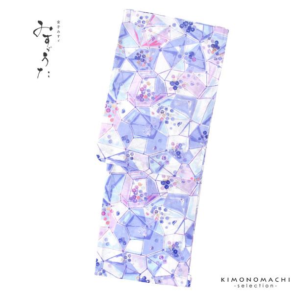 新品浴衣　みすゞうた　みすゞうた浴衣　薔薇柄　綿絽浴衣 浴衣 レディース ブランド浴衣 単品「みすゞうた 薔薇の町