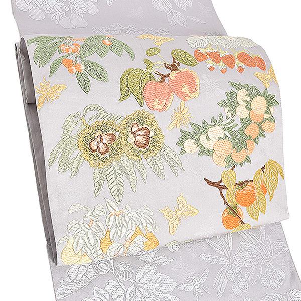 高知インター店】 山口美術織物 袋帯 有職 未仕立て 新品 八つ藤文 白 ...