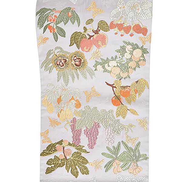 Prices down）帯 中古 美品 袋帯 「四季果実文」山口美術織物