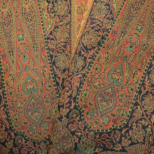 【中古品】仕立て上がり 九寸帯 「更紗」 洒落帯 【メール便不可】