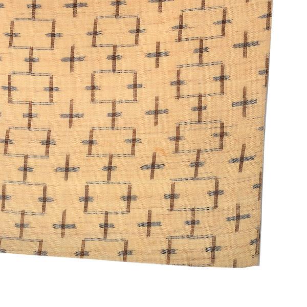 【中古品】仕立て上がり 九寸名古屋帯 「変わり十字」 上布 【メール便不可】